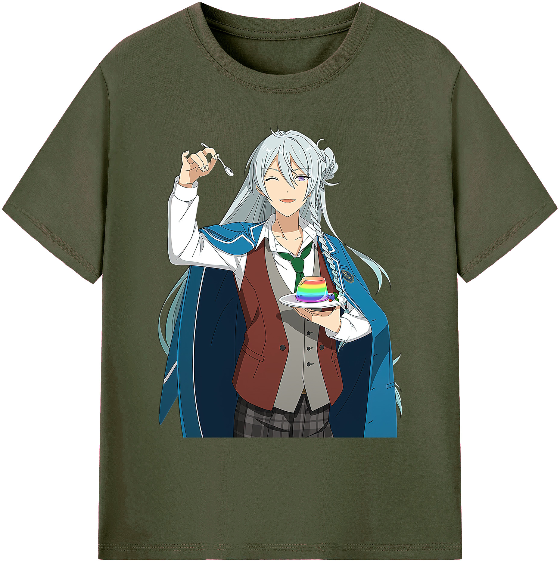 （画像用） あんさんぶるスターズ! Ensemble Stars 綿100％ メンズ半袖Tシャツ｜肌触りやわらか＆通気性